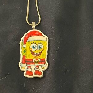 SpongeBob Santa Pendant Necklace